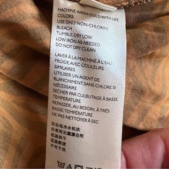 ANTHROPOLOGIE Maeve Tigresa Shirtdress Sleeveless Knee Length Tiger Print Size 6 - Picture 12 of 14